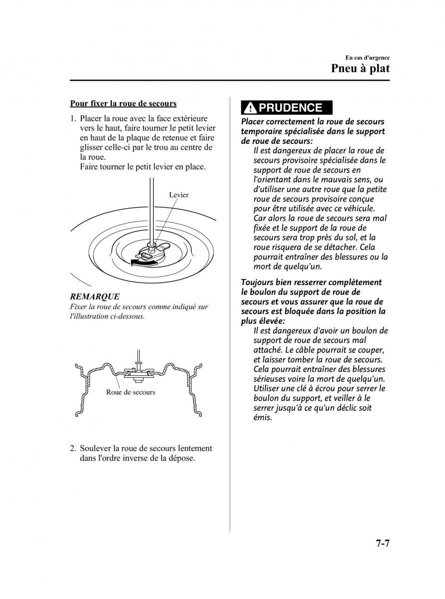 Mazda CX 9 owners manual manuel du proprietaire / page 393