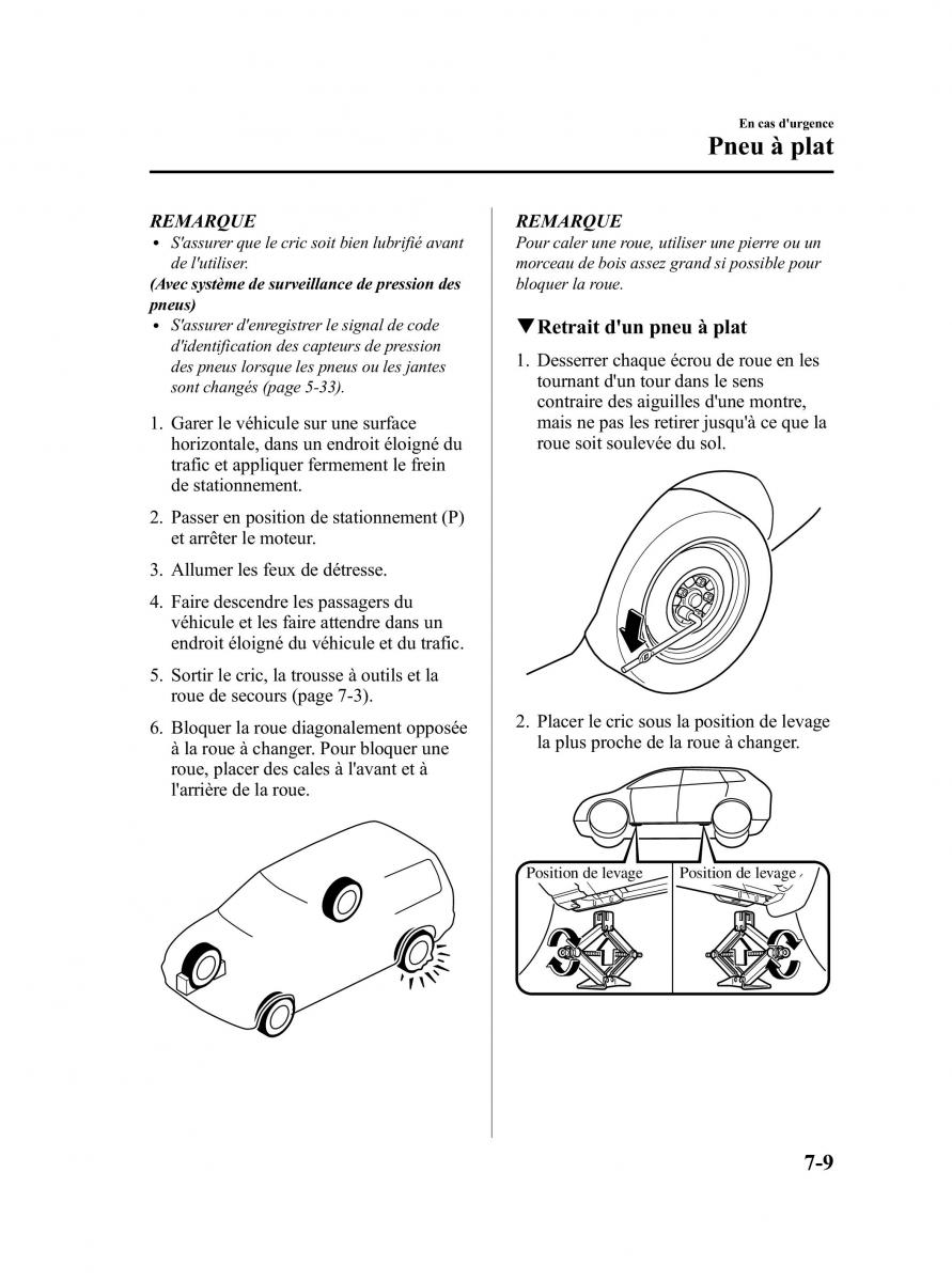 Mazda CX 9 owners manual manuel du proprietaire / page 395