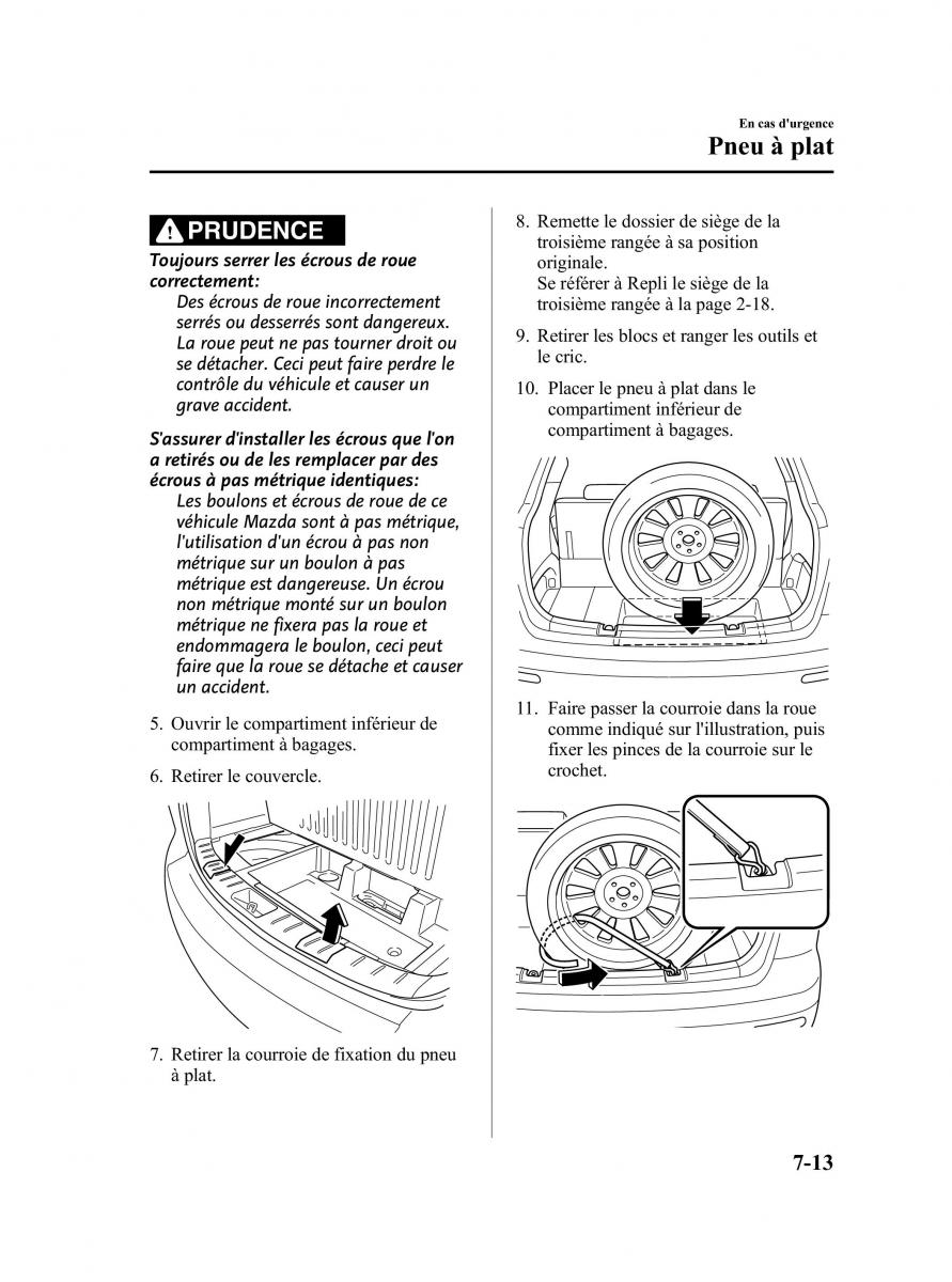 Mazda CX 9 owners manual manuel du proprietaire / page 399