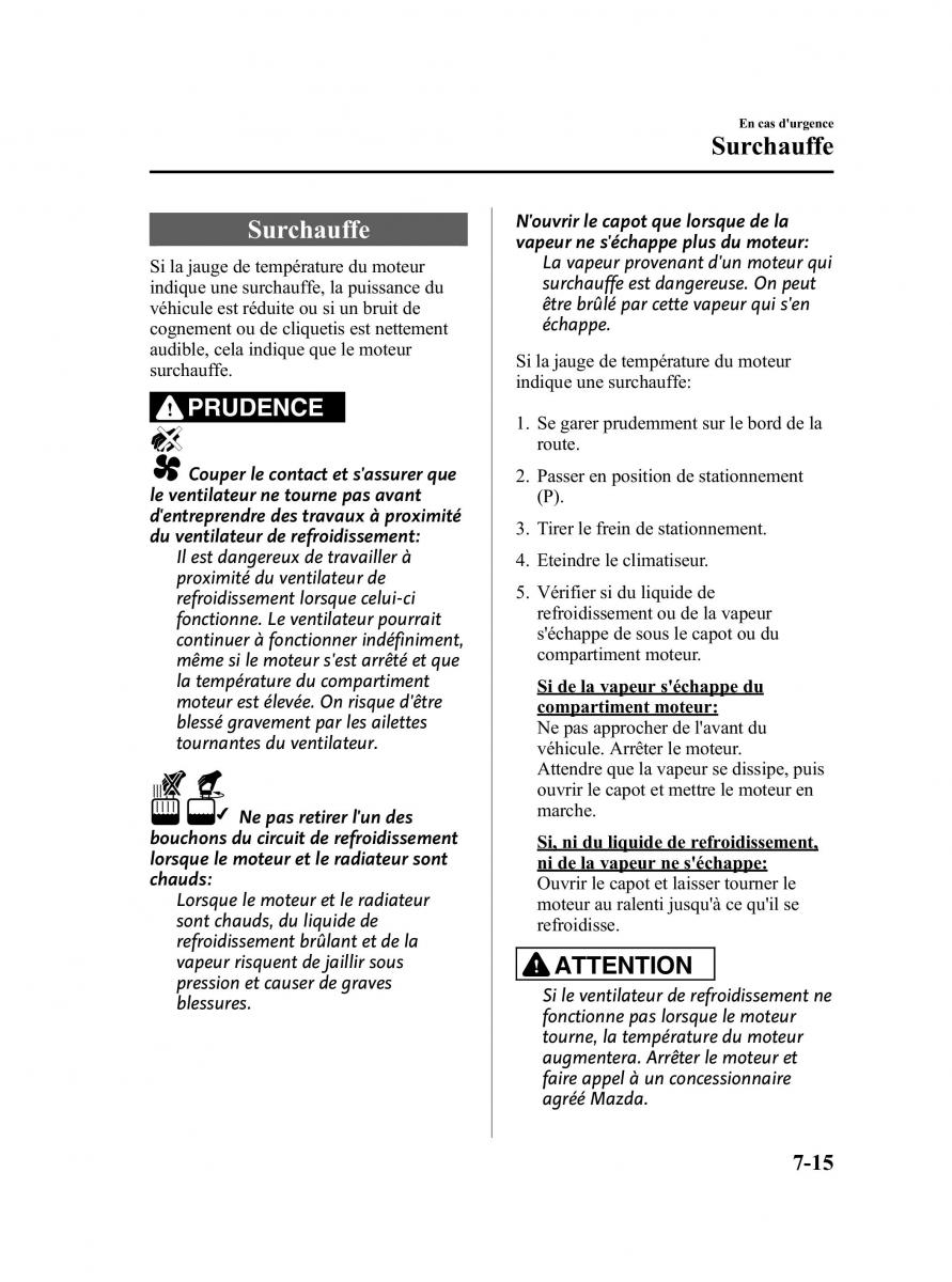 Mazda CX 9 owners manual manuel du proprietaire / page 401