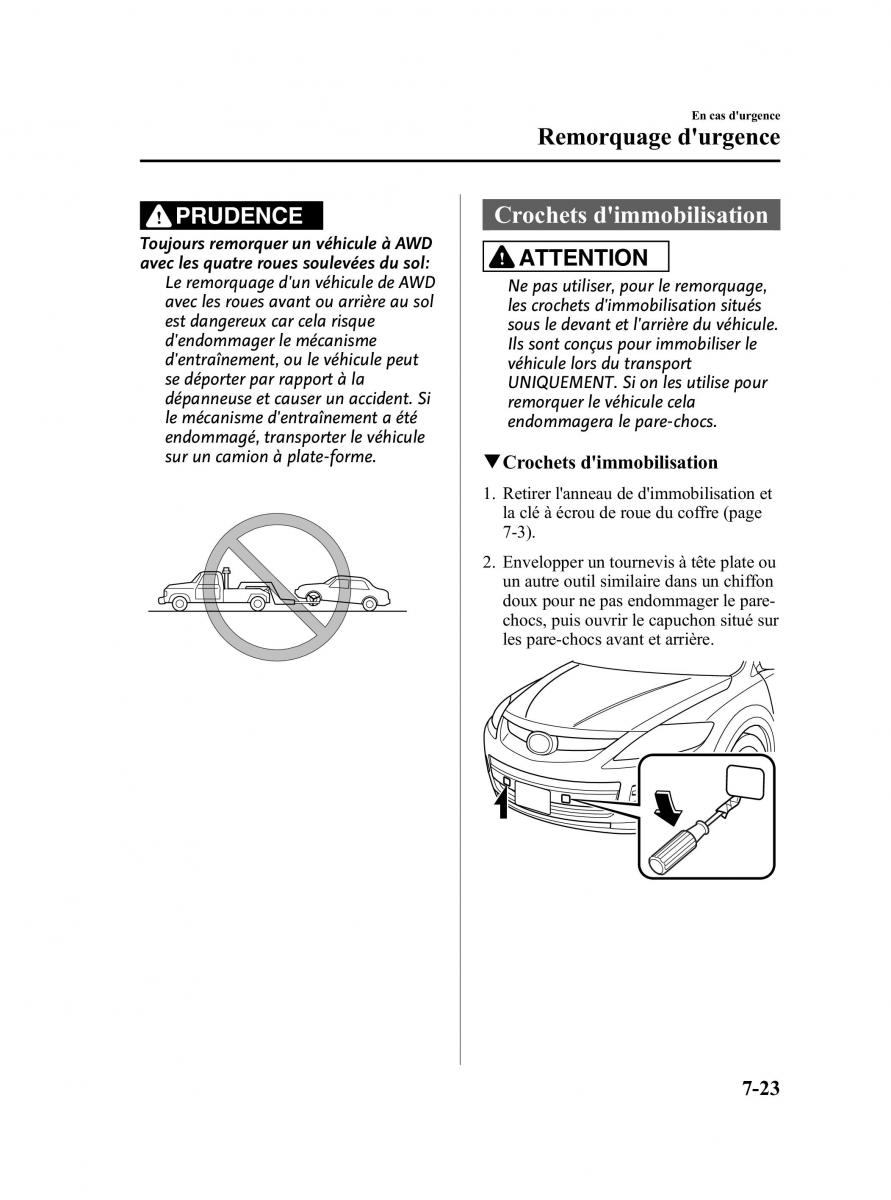 Mazda CX 9 owners manual manuel du proprietaire / page 409