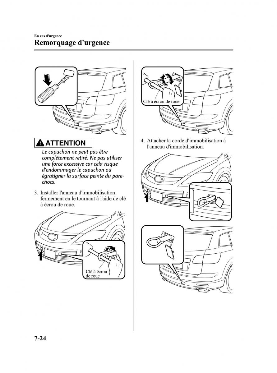 Mazda CX 9 owners manual manuel du proprietaire / page 410