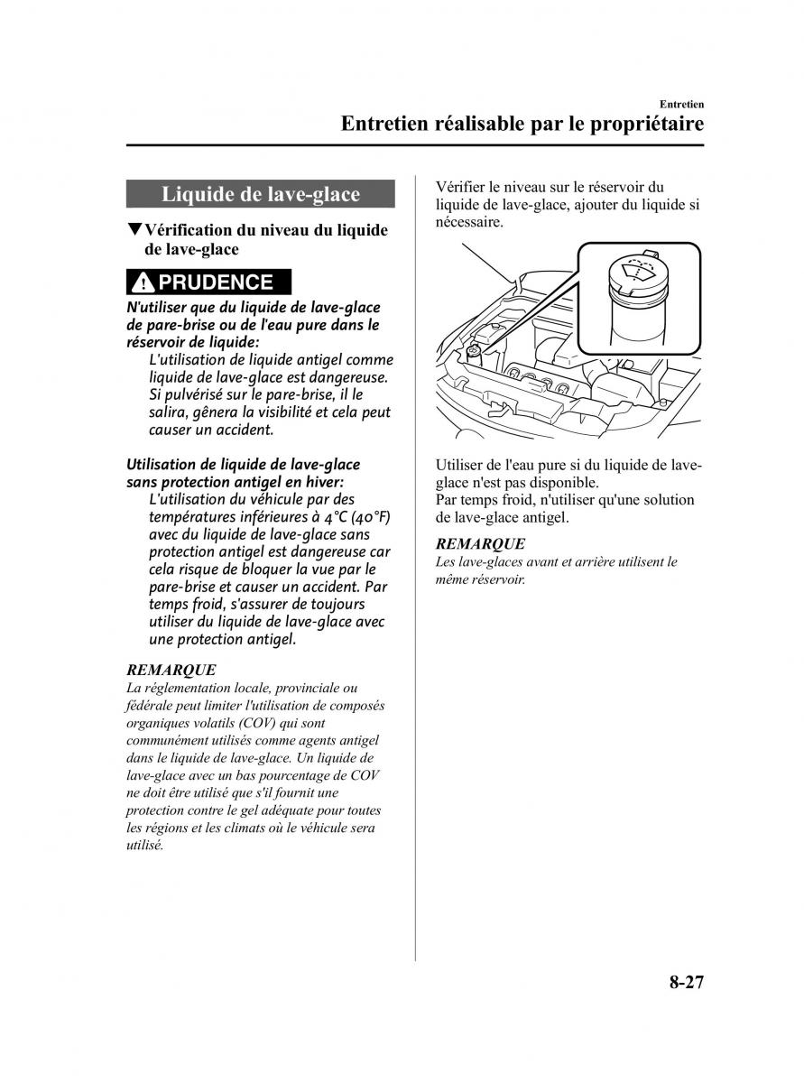 Mazda CX 9 owners manual manuel du proprietaire / page 439