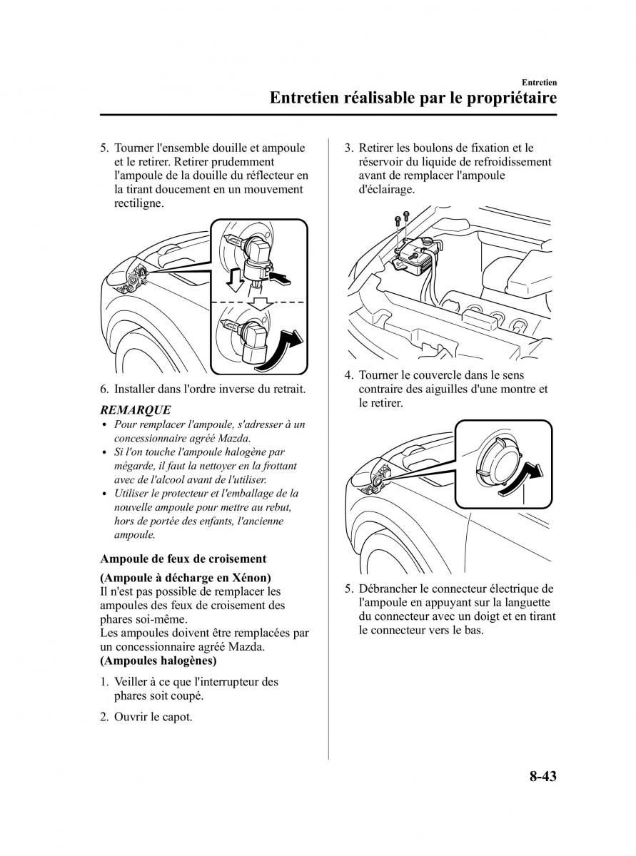 Mazda CX 9 owners manual manuel du proprietaire / page 455