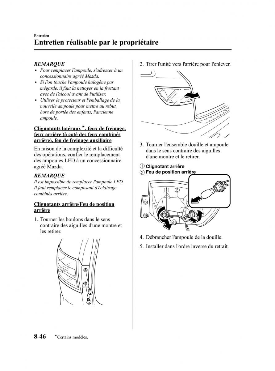 Mazda CX 9 owners manual manuel du proprietaire / page 458