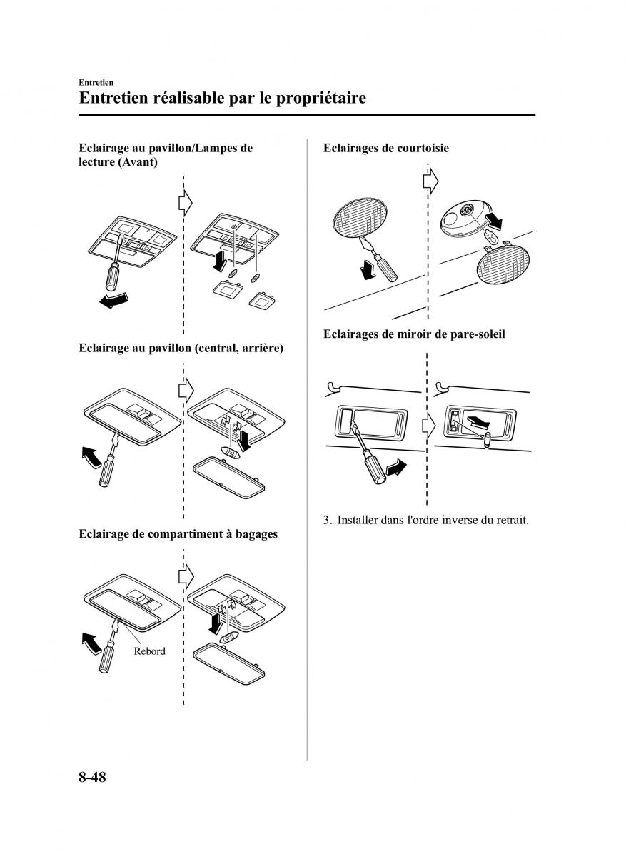 Mazda CX 9 owners manual manuel du proprietaire / page 460