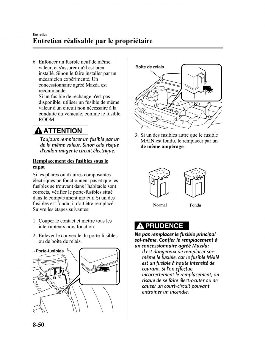 Mazda CX 9 owners manual manuel du proprietaire / page 462