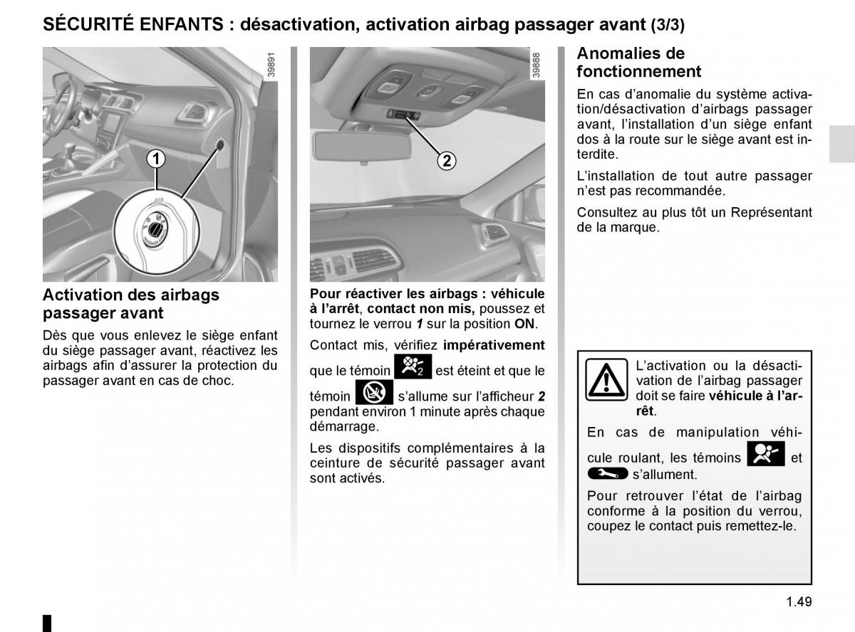 Renault Kadjar owners manual manuel du proprietaire / page 55