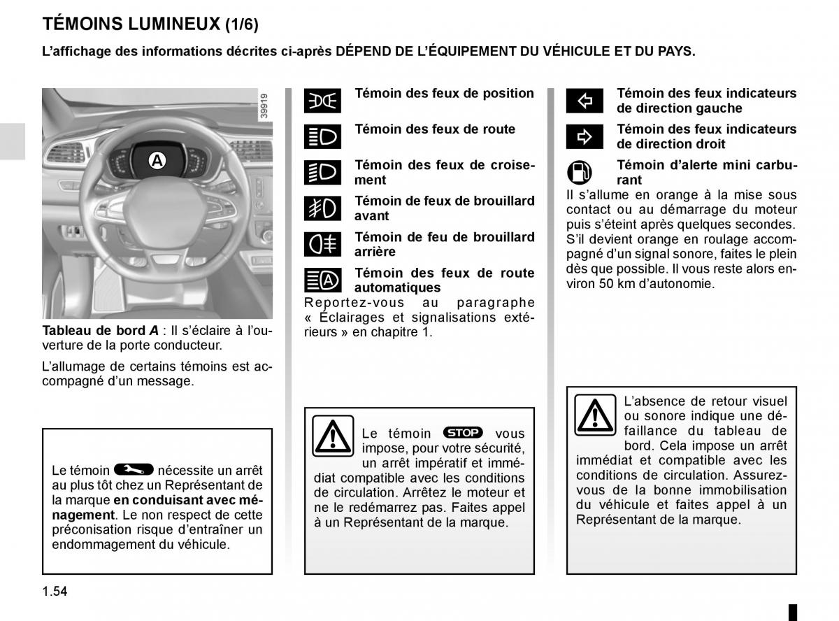 Renault Kadjar owners manual manuel du proprietaire / page 60