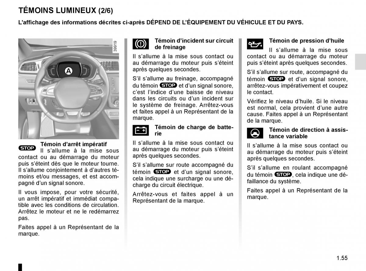 Renault Kadjar owners manual manuel du proprietaire / page 61