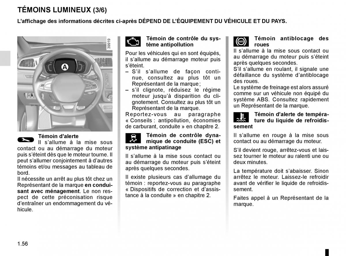 Renault Kadjar owners manual manuel du proprietaire / page 62