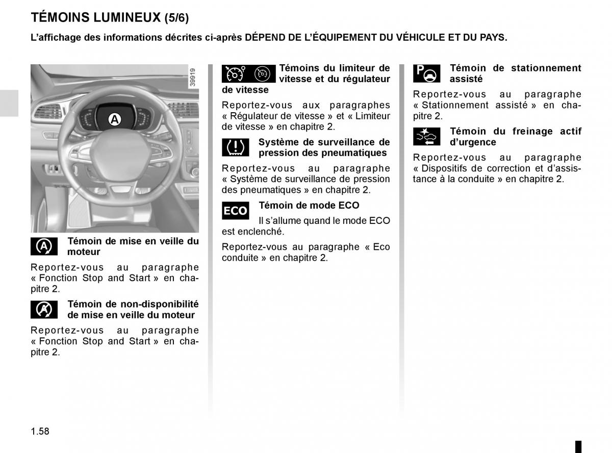 Renault Kadjar owners manual manuel du proprietaire / page 64