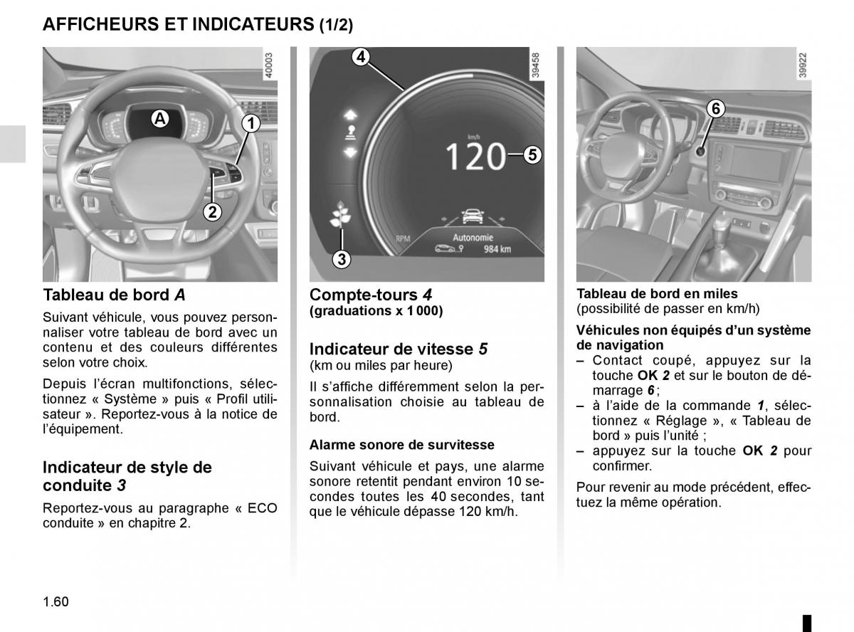 Renault Kadjar owners manual manuel du proprietaire / page 66