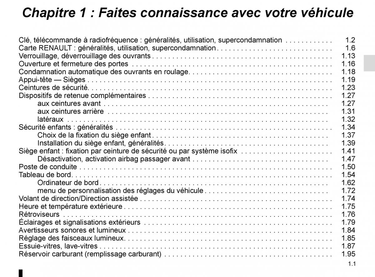 Renault Kadjar owners manual manuel du proprietaire / page 7