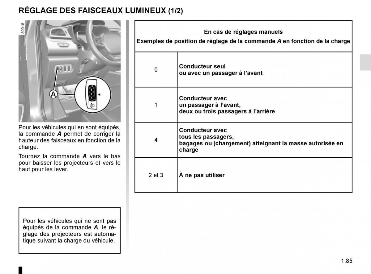 Renault Kadjar owners manual manuel du proprietaire / page 91