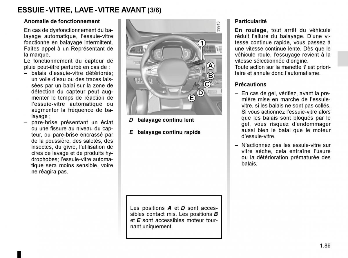 Renault Kadjar owners manual manuel du proprietaire / page 95