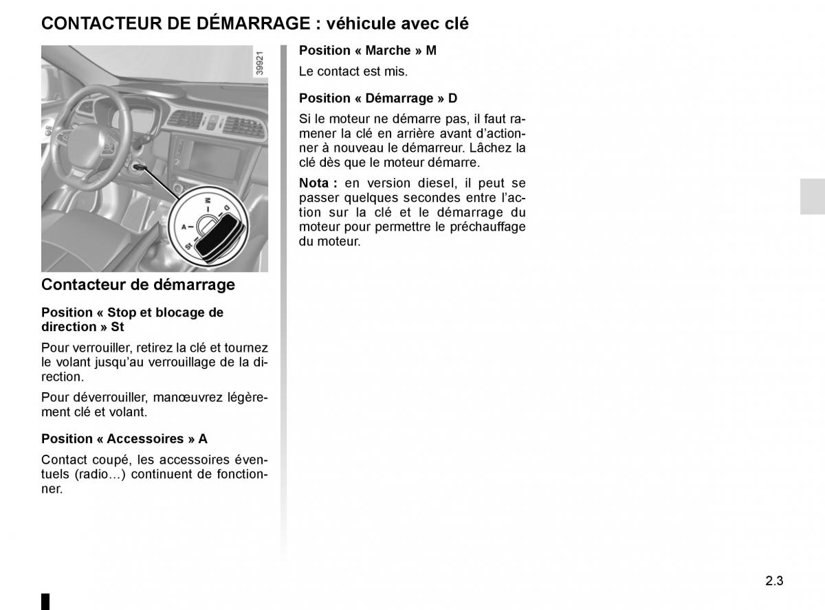 Renault Kadjar owners manual manuel du proprietaire / page 107