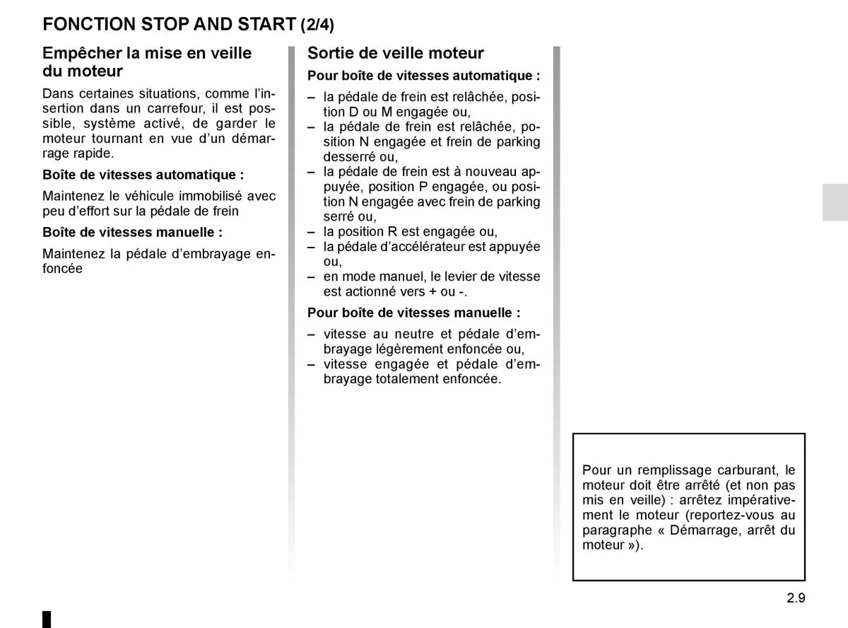 Renault Kadjar owners manual manuel du proprietaire / page 113