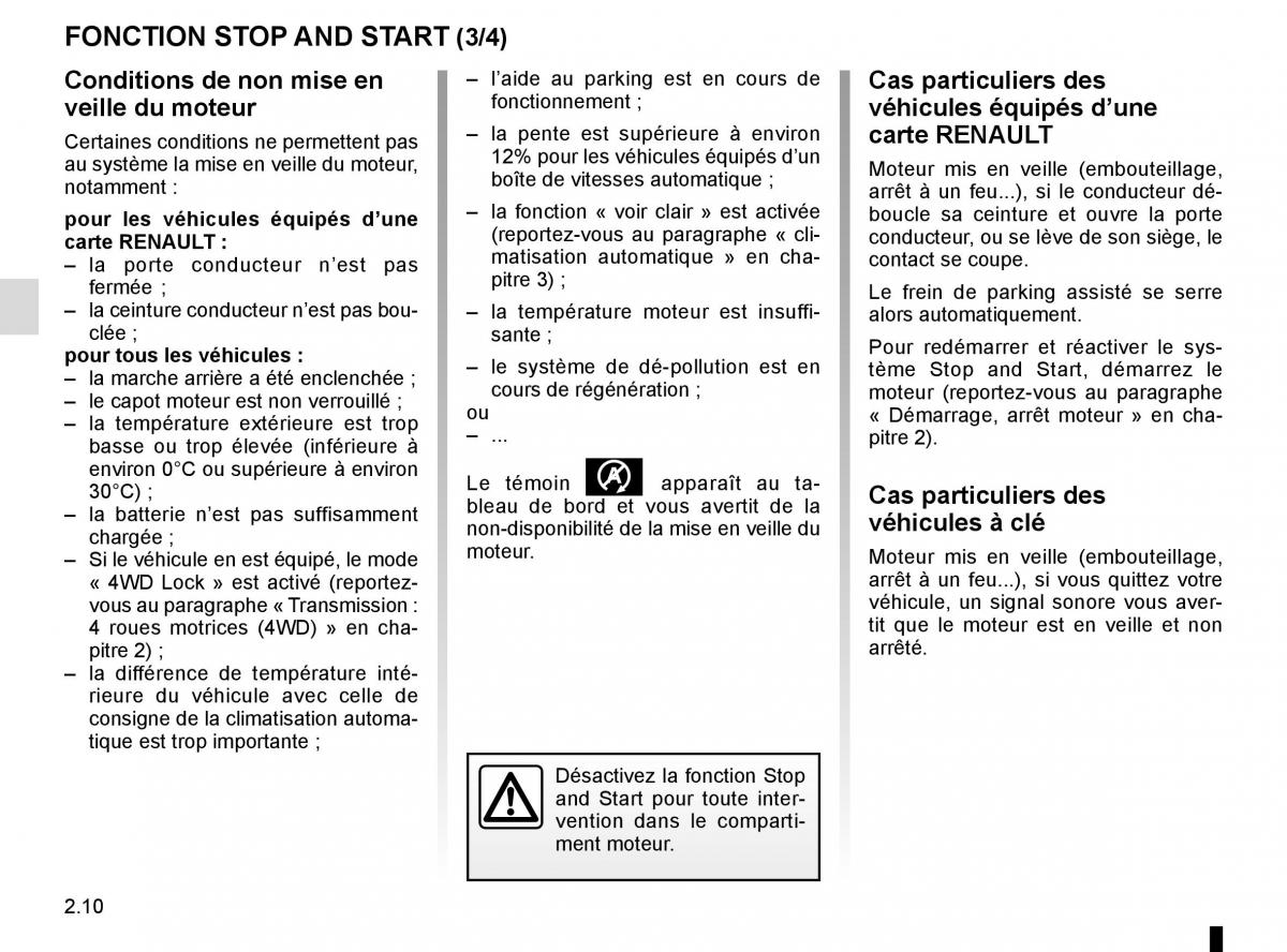 Renault Kadjar owners manual manuel du proprietaire / page 114