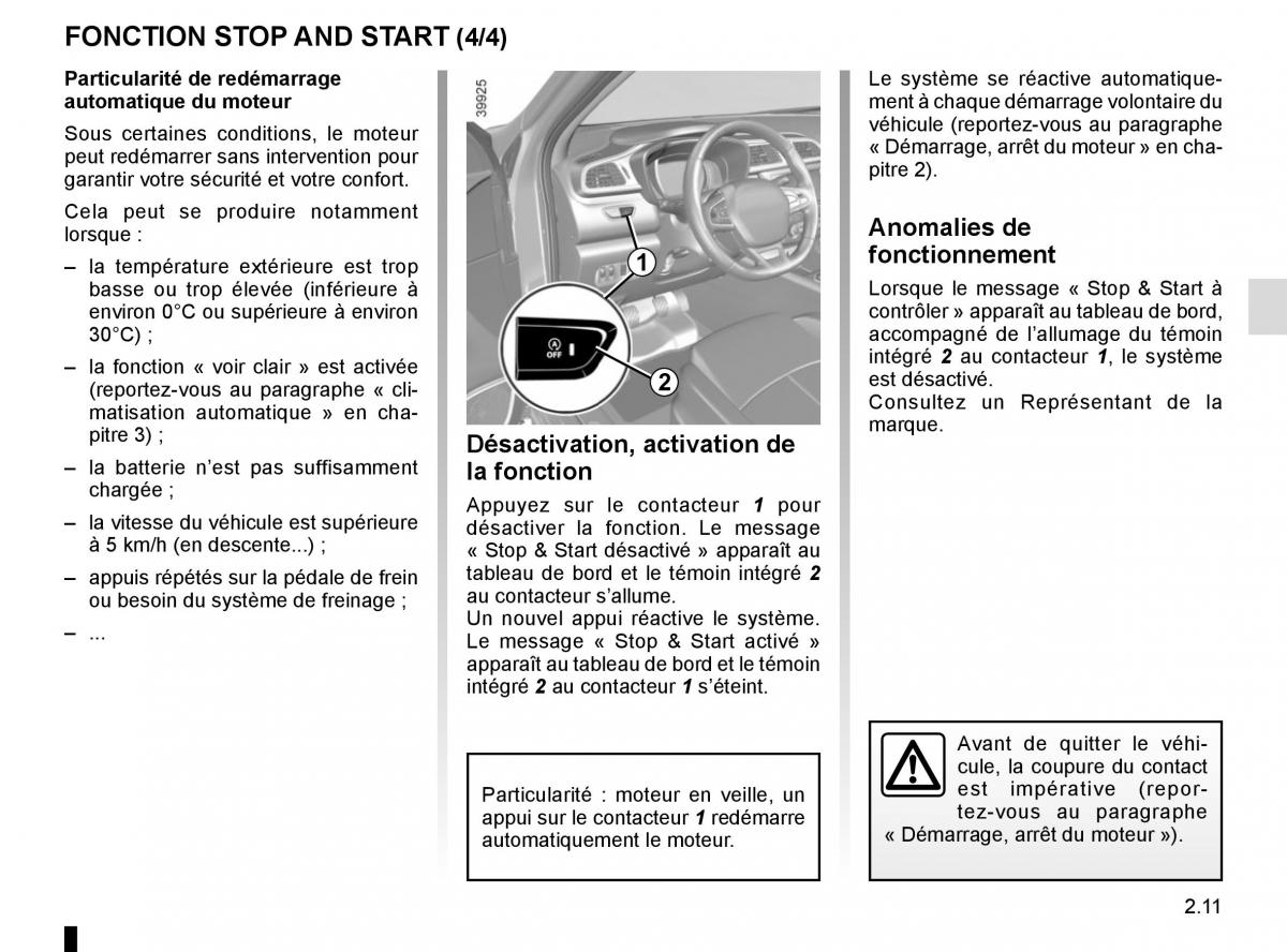 Renault Kadjar owners manual manuel du proprietaire / page 115