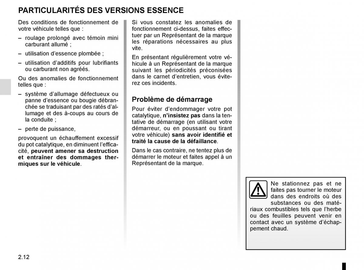 Renault Kadjar owners manual manuel du proprietaire / page 116