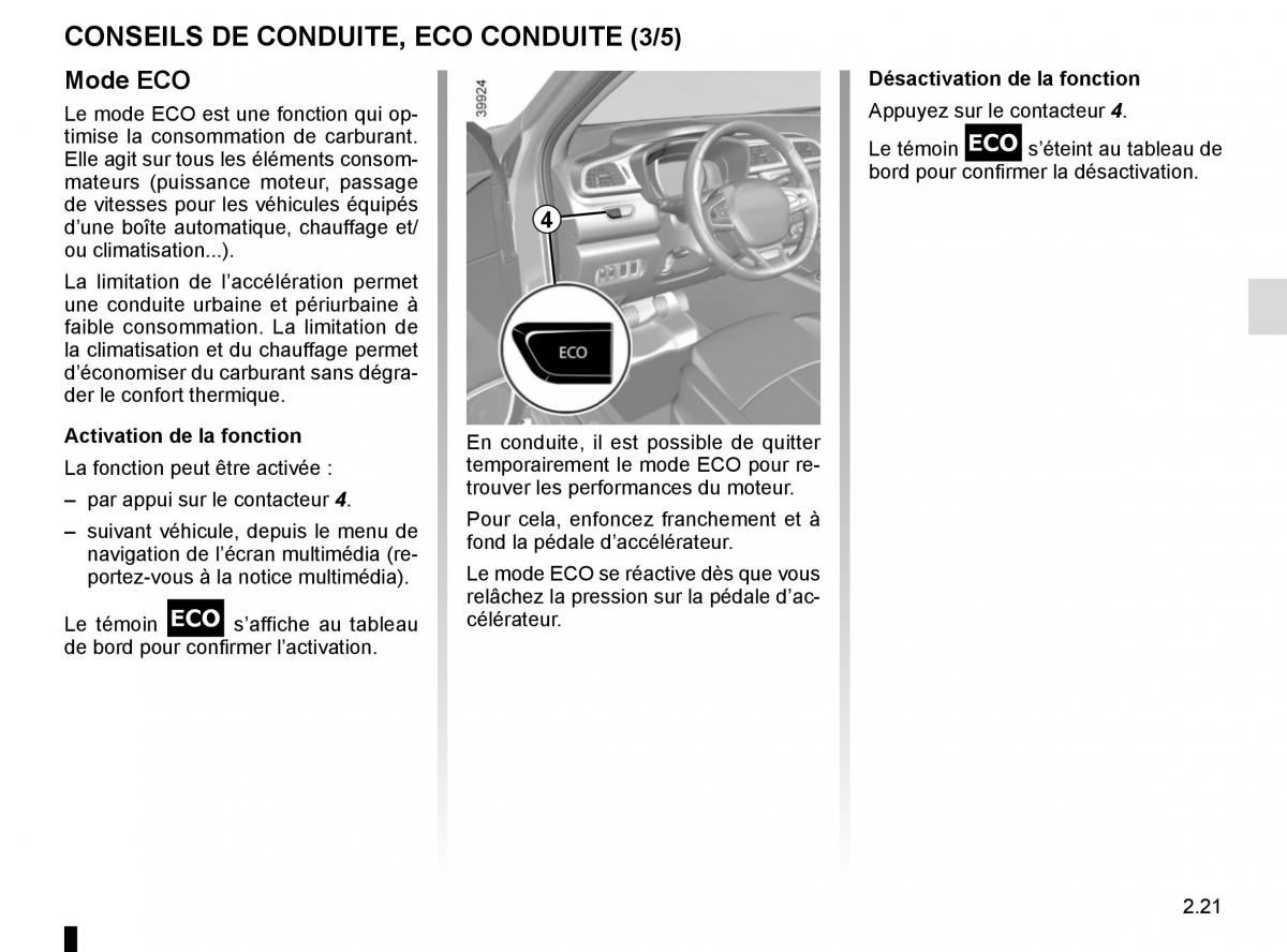 Renault Kadjar owners manual manuel du proprietaire / page 125