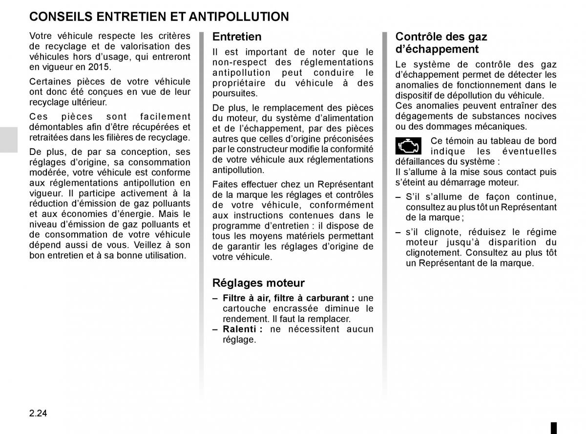 Renault Kadjar owners manual manuel du proprietaire / page 128