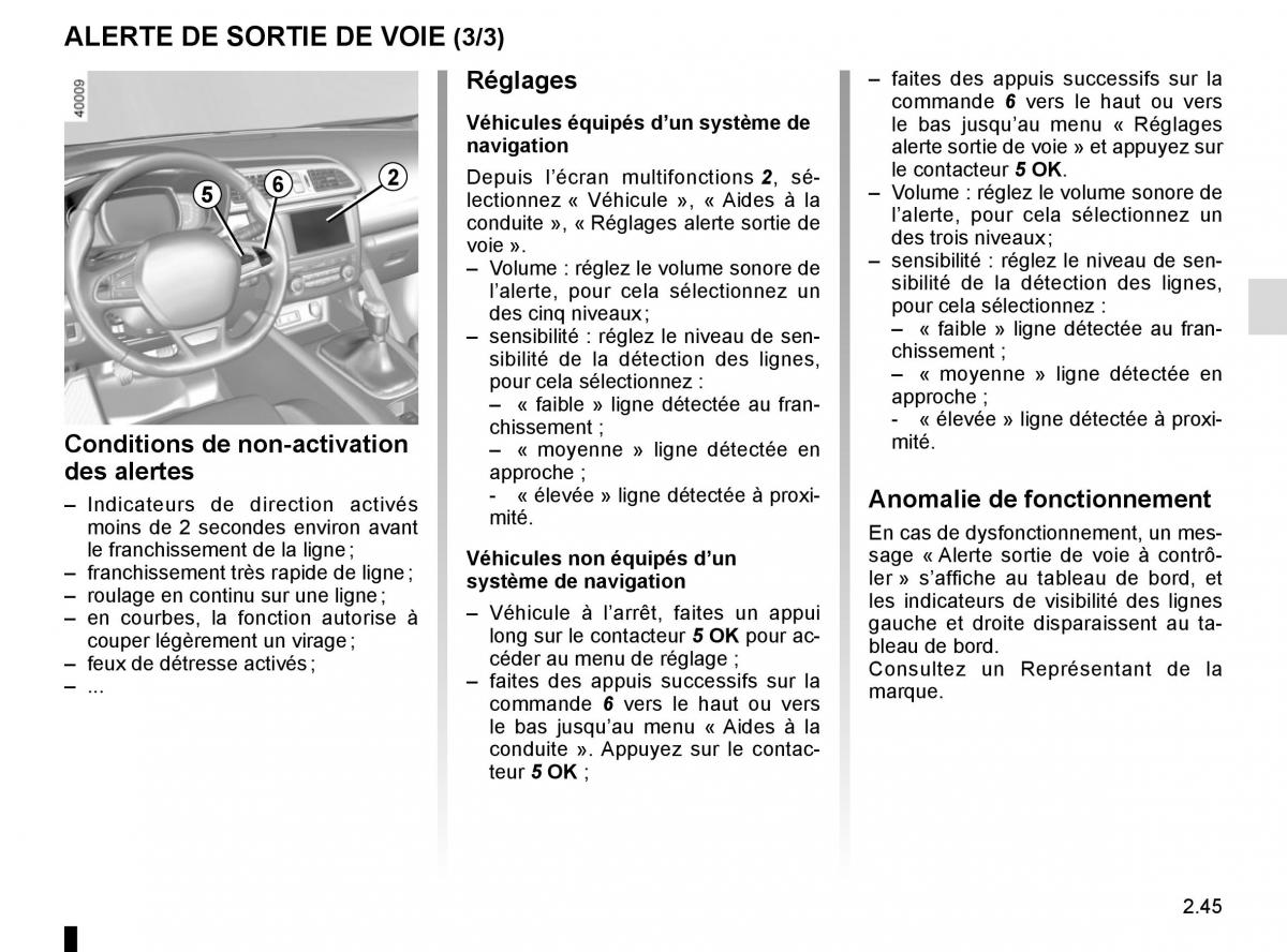 Renault Kadjar owners manual manuel du proprietaire / page 149