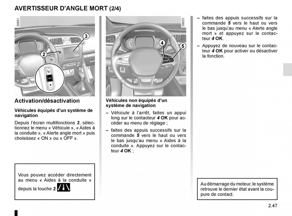 Renault Kadjar owners manual manuel du proprietaire / page 151