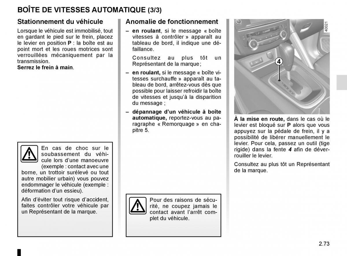 Renault Kadjar owners manual manuel du proprietaire / page 177