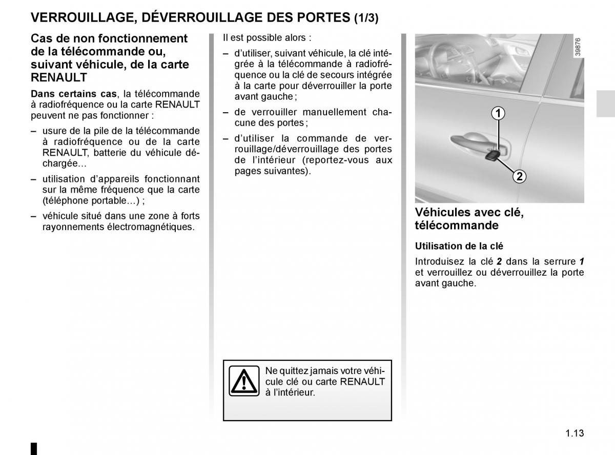 Renault Kadjar owners manual manuel du proprietaire / page 19