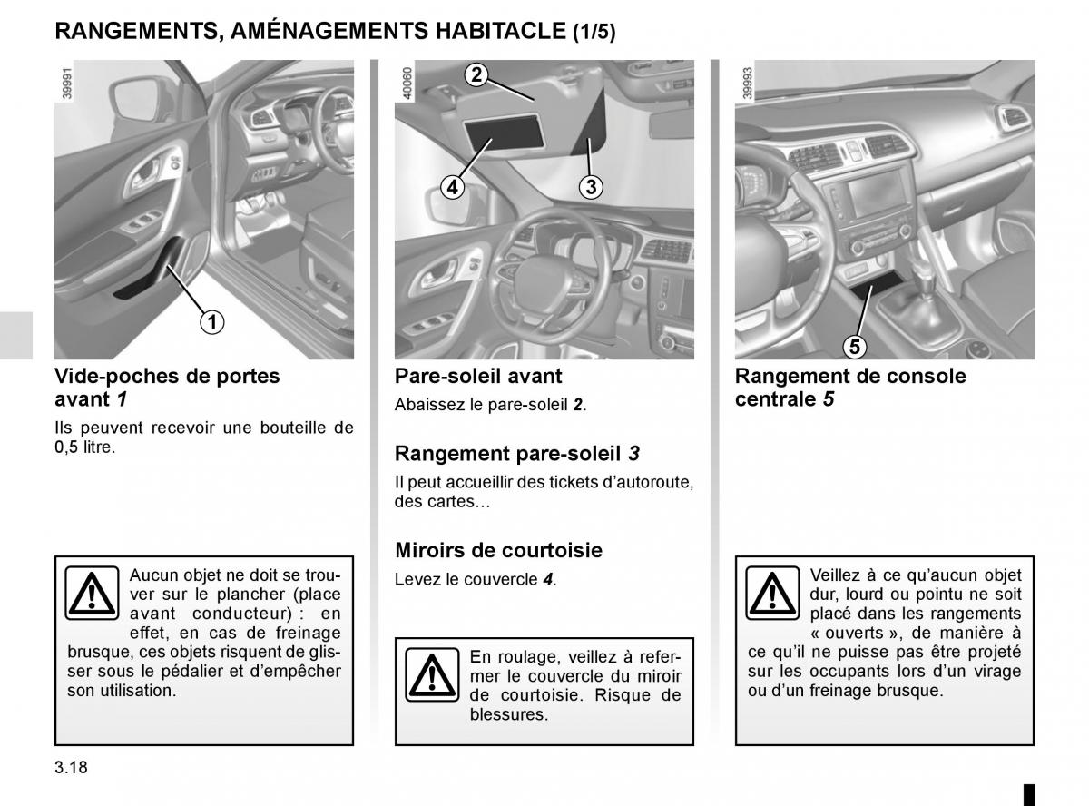 Renault Kadjar owners manual manuel du proprietaire / page 196