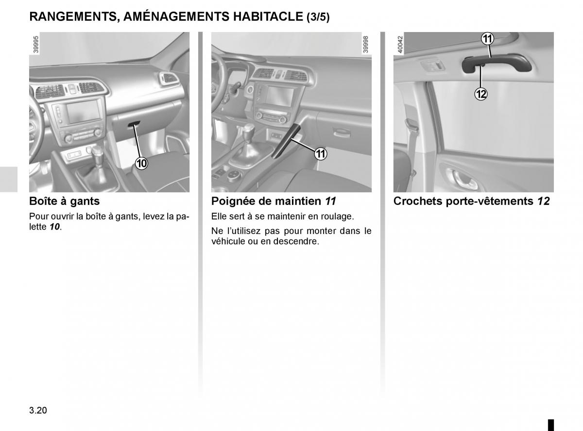 Renault Kadjar owners manual manuel du proprietaire / page 198