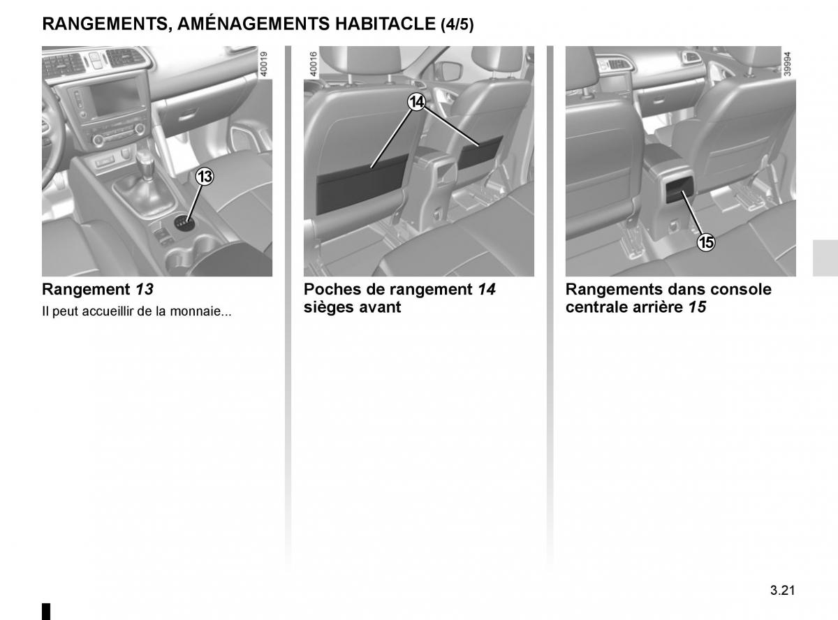 Renault Kadjar owners manual manuel du proprietaire / page 199