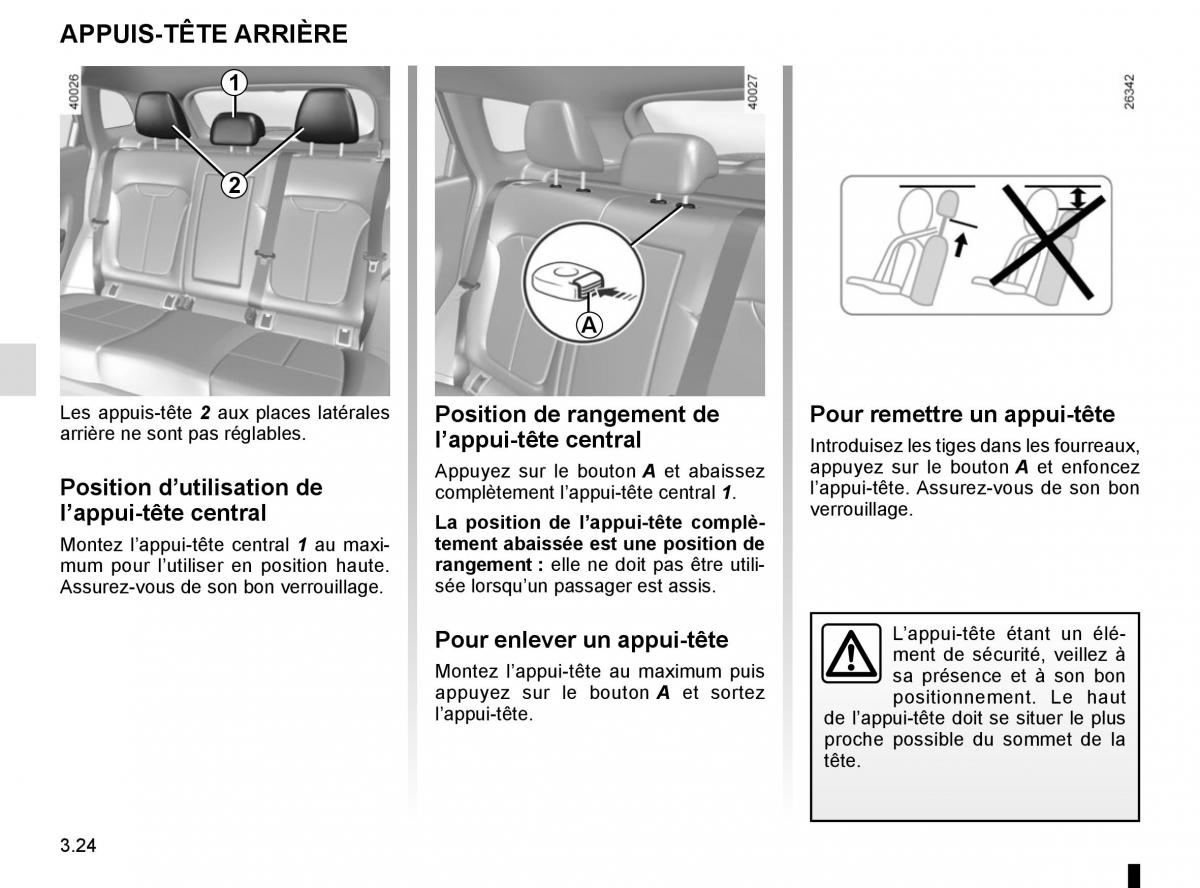 Renault Kadjar owners manual manuel du proprietaire / page 202