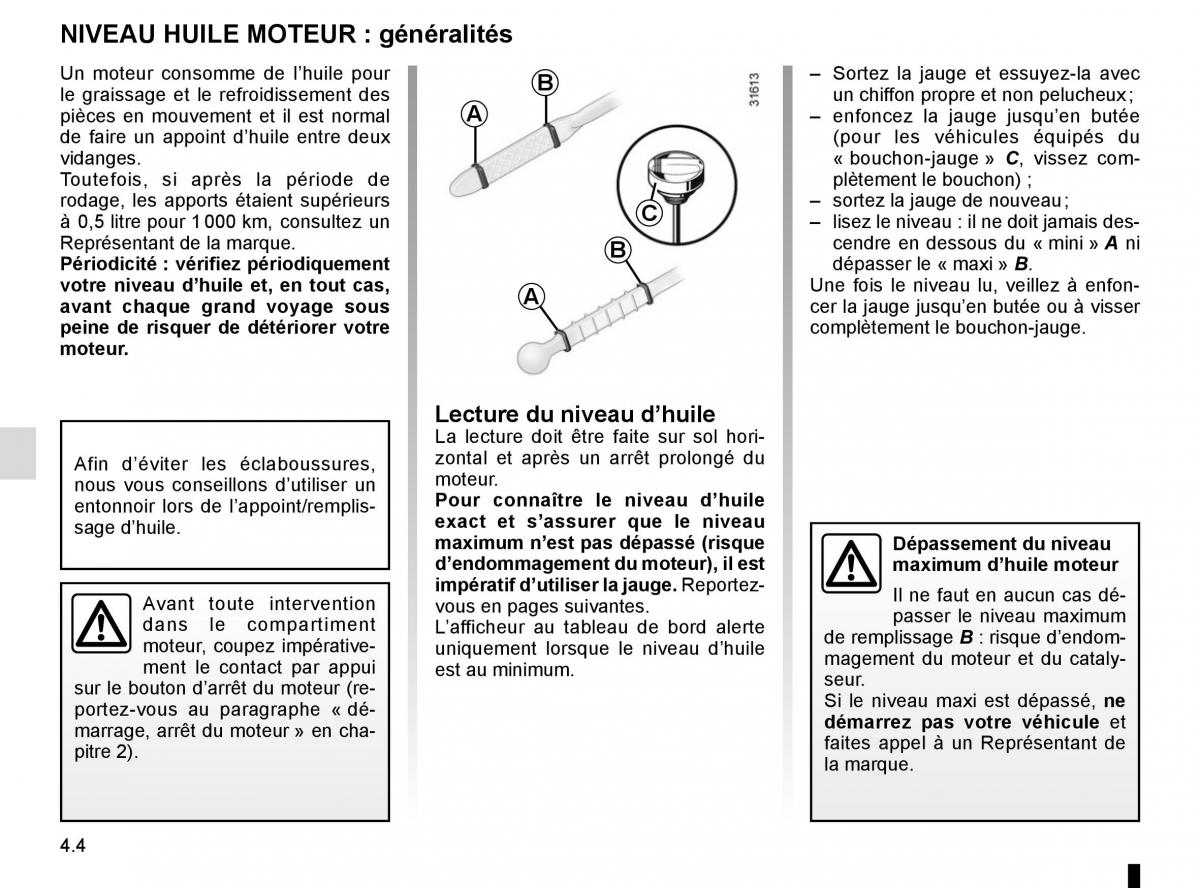 Renault Kadjar owners manual manuel du proprietaire / page 218