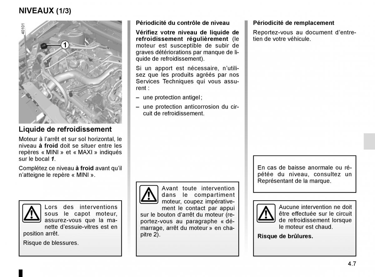 Renault Kadjar owners manual manuel du proprietaire / page 221