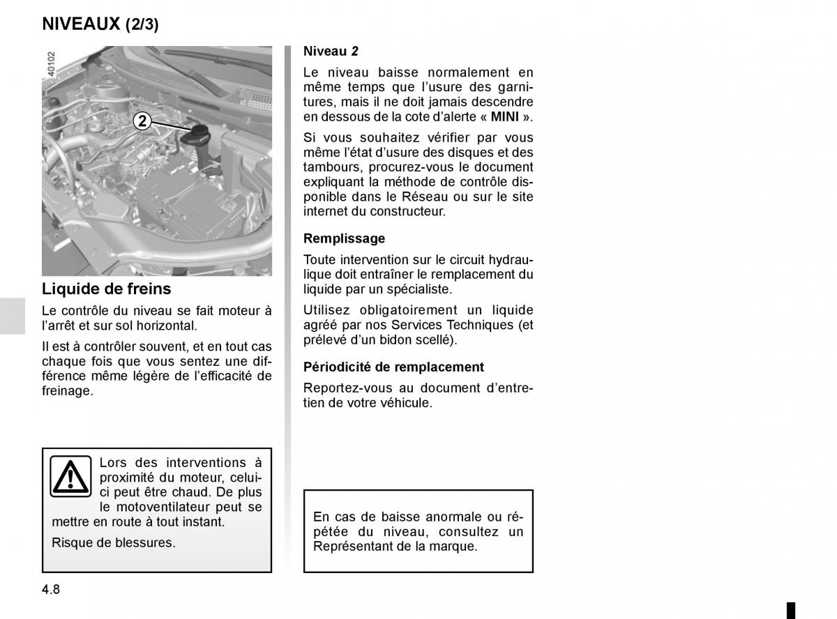 Renault Kadjar owners manual manuel du proprietaire / page 222