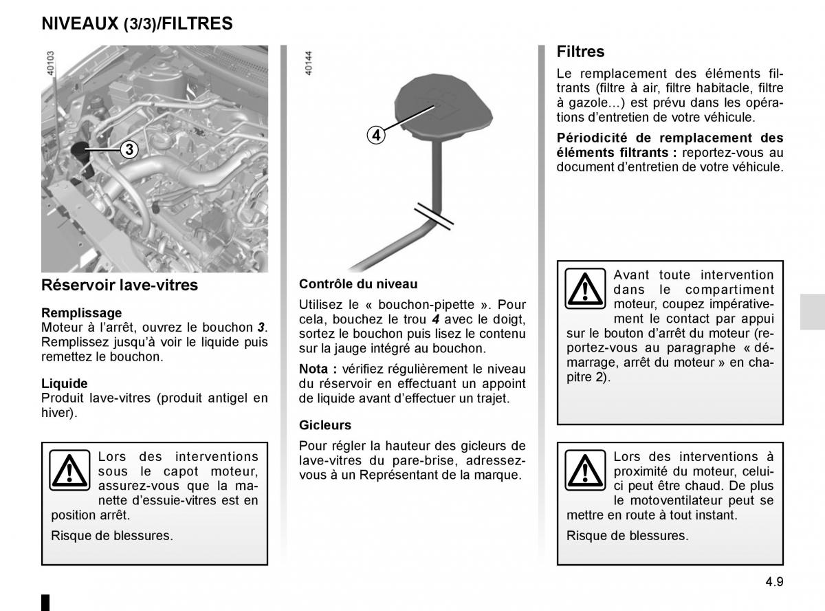 Renault Kadjar owners manual manuel du proprietaire / page 223