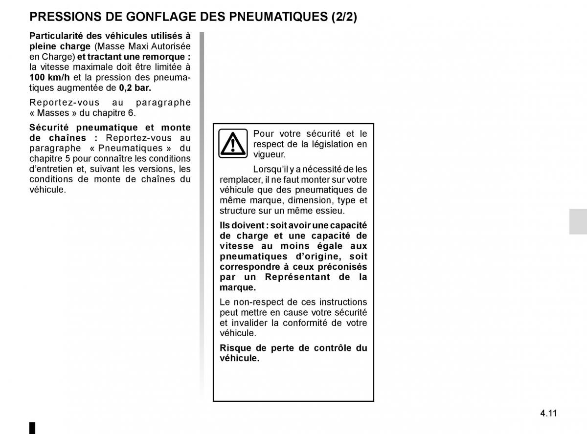 Renault Kadjar owners manual manuel du proprietaire / page 225