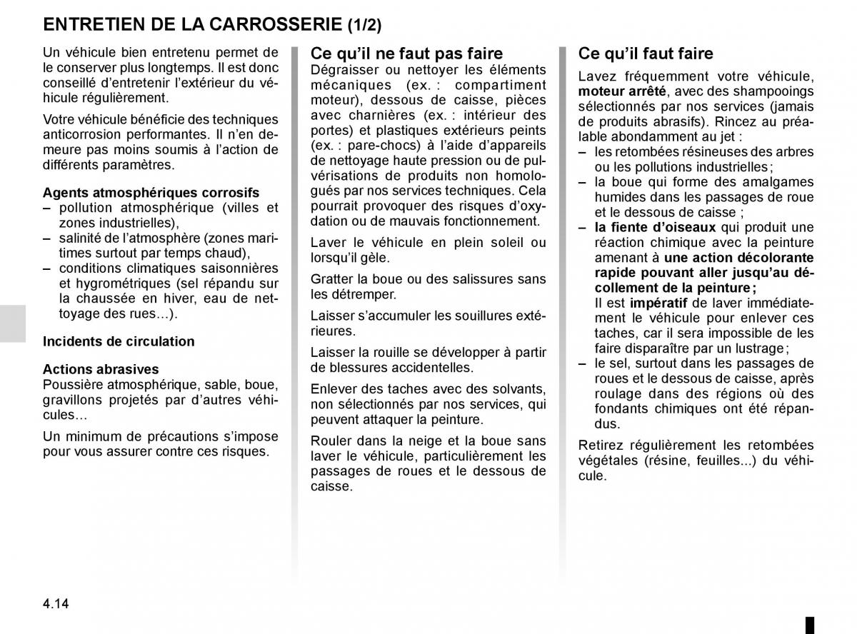 Renault Kadjar owners manual manuel du proprietaire / page 228