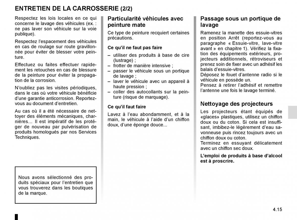 Renault Kadjar owners manual manuel du proprietaire / page 229