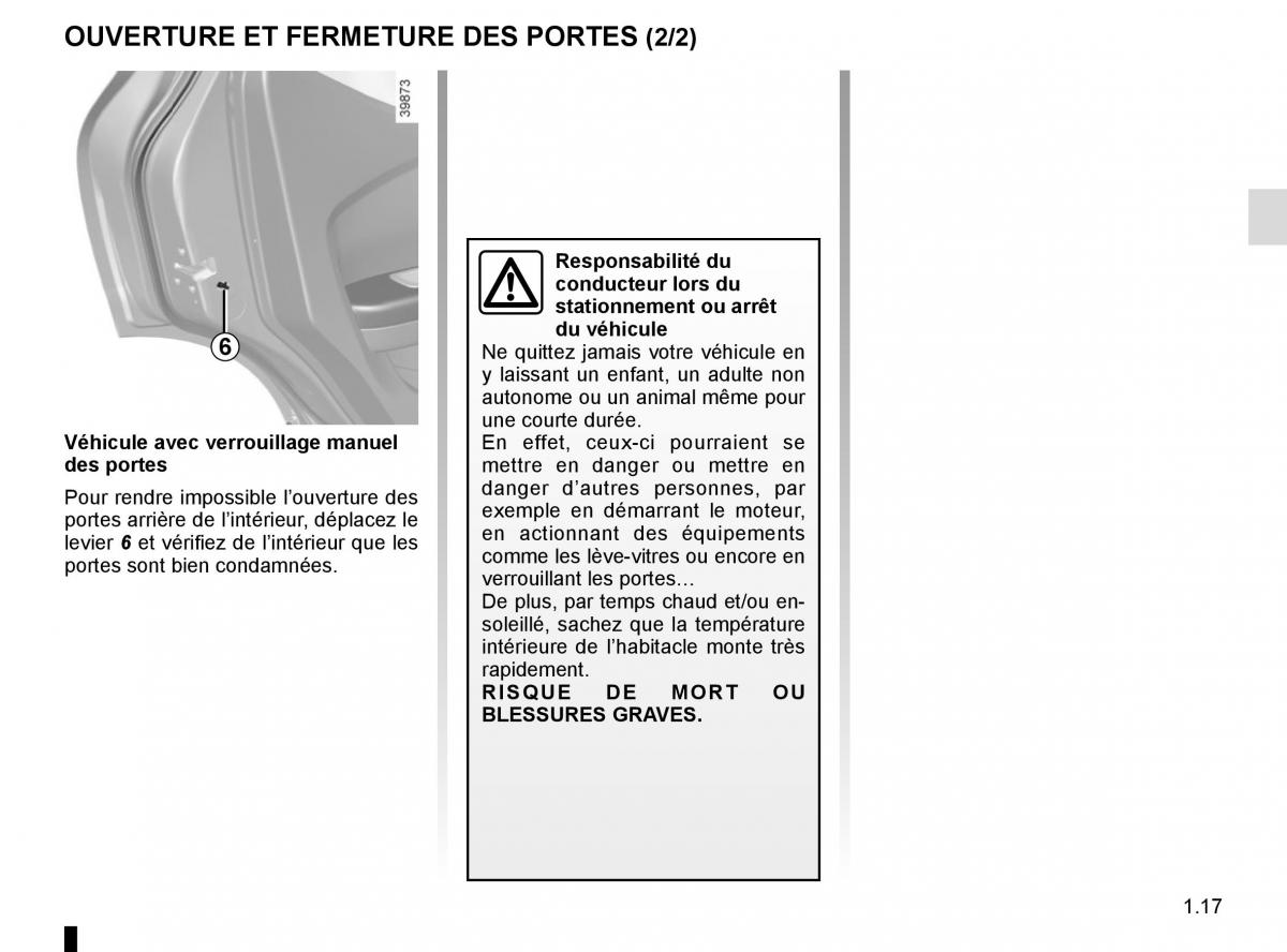 Renault Kadjar owners manual manuel du proprietaire / page 23