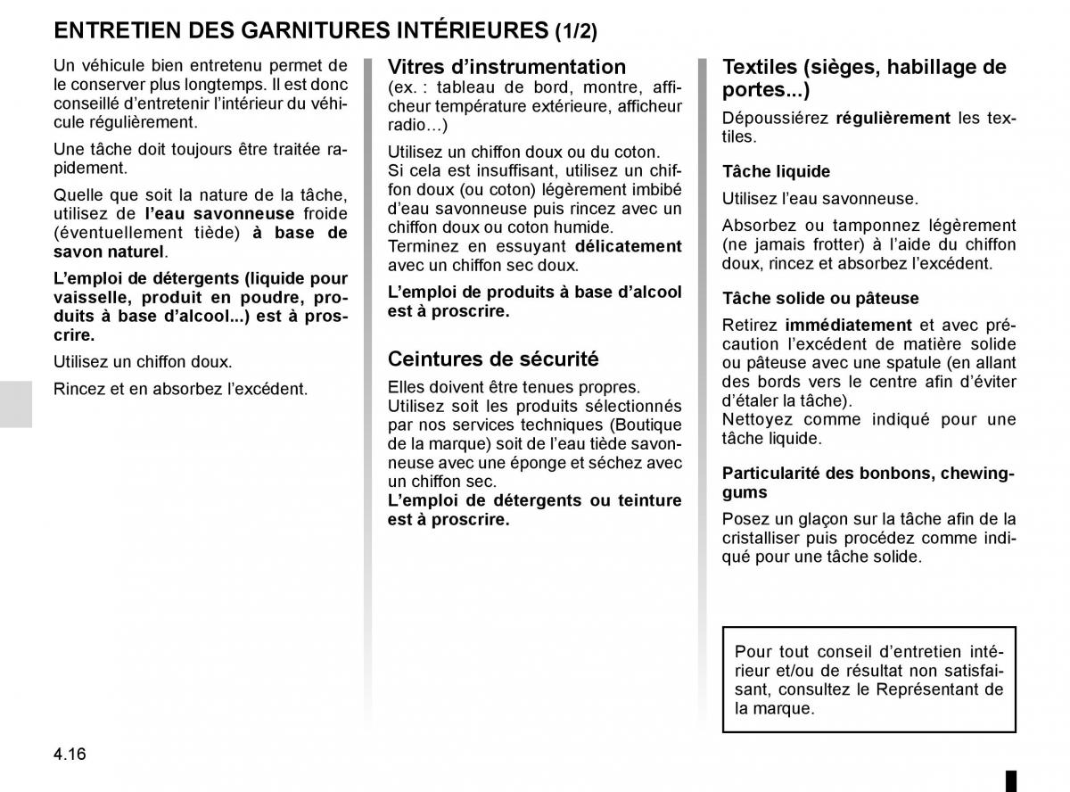 Renault Kadjar owners manual manuel du proprietaire / page 230