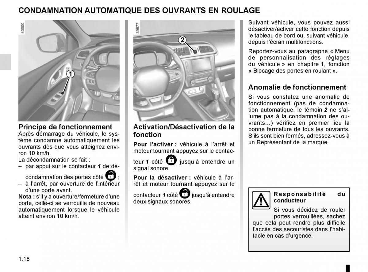 Renault Kadjar owners manual manuel du proprietaire / page 24