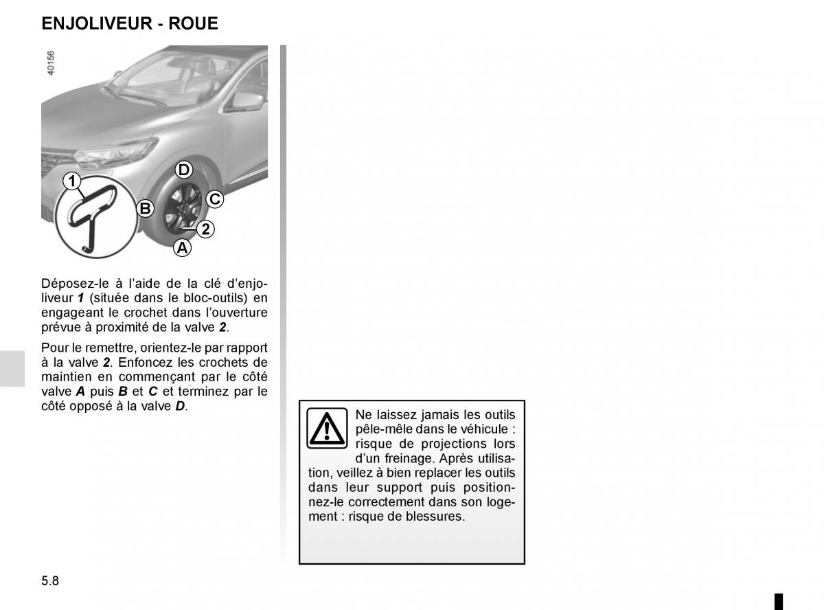 Renault Kadjar owners manual manuel du proprietaire / page 240