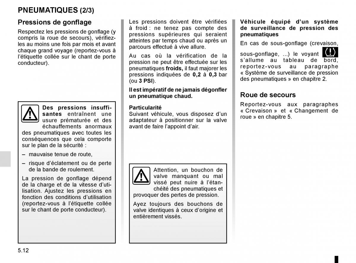 Renault Kadjar owners manual manuel du proprietaire / page 244