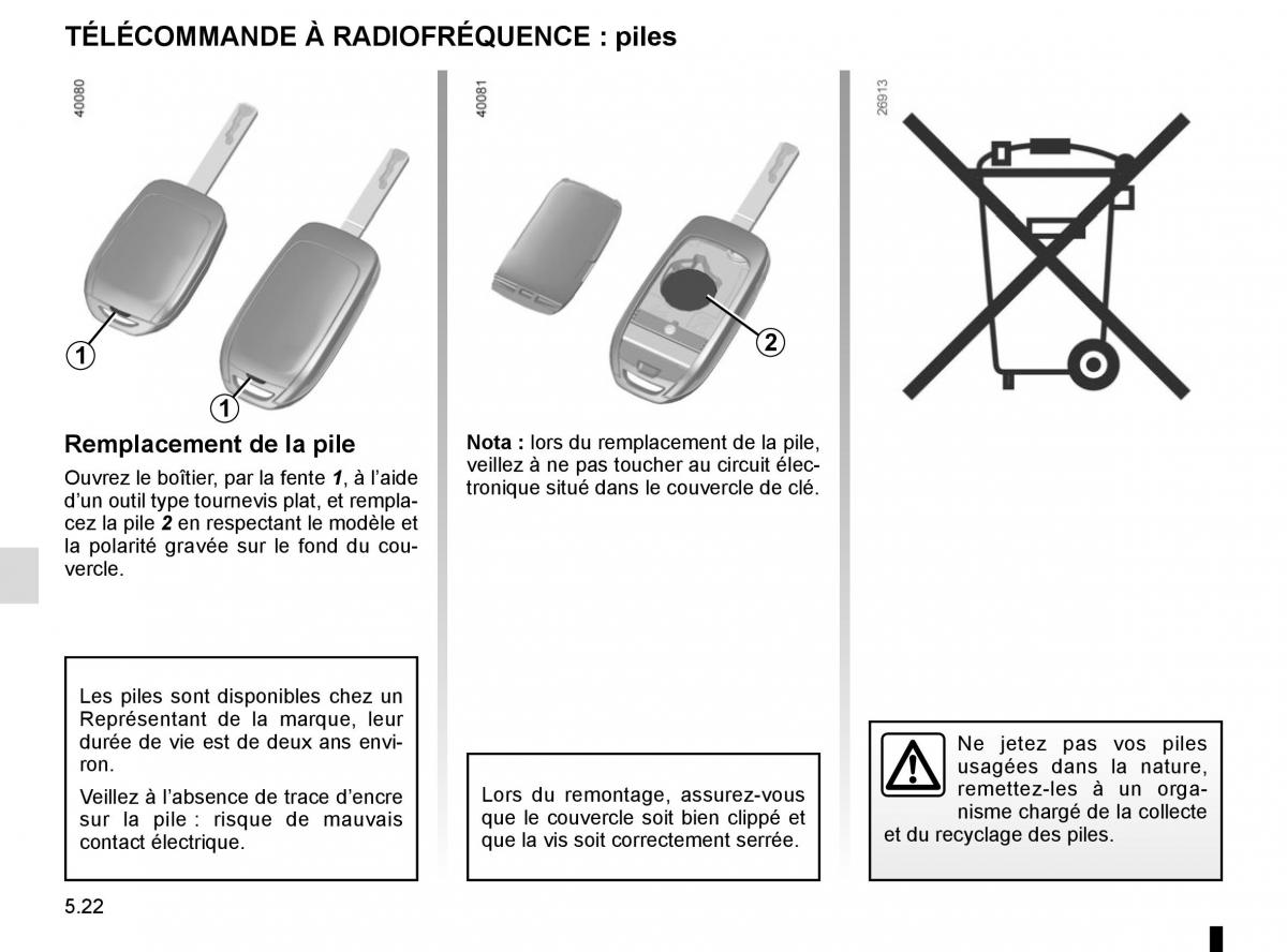 Renault Kadjar owners manual manuel du proprietaire / page 254