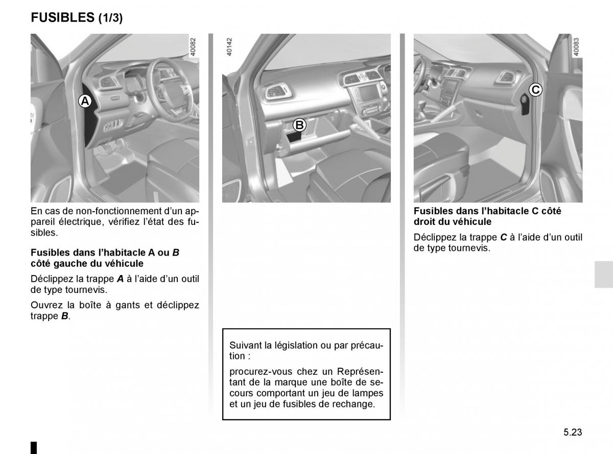 Renault Kadjar owners manual manuel du proprietaire / page 255