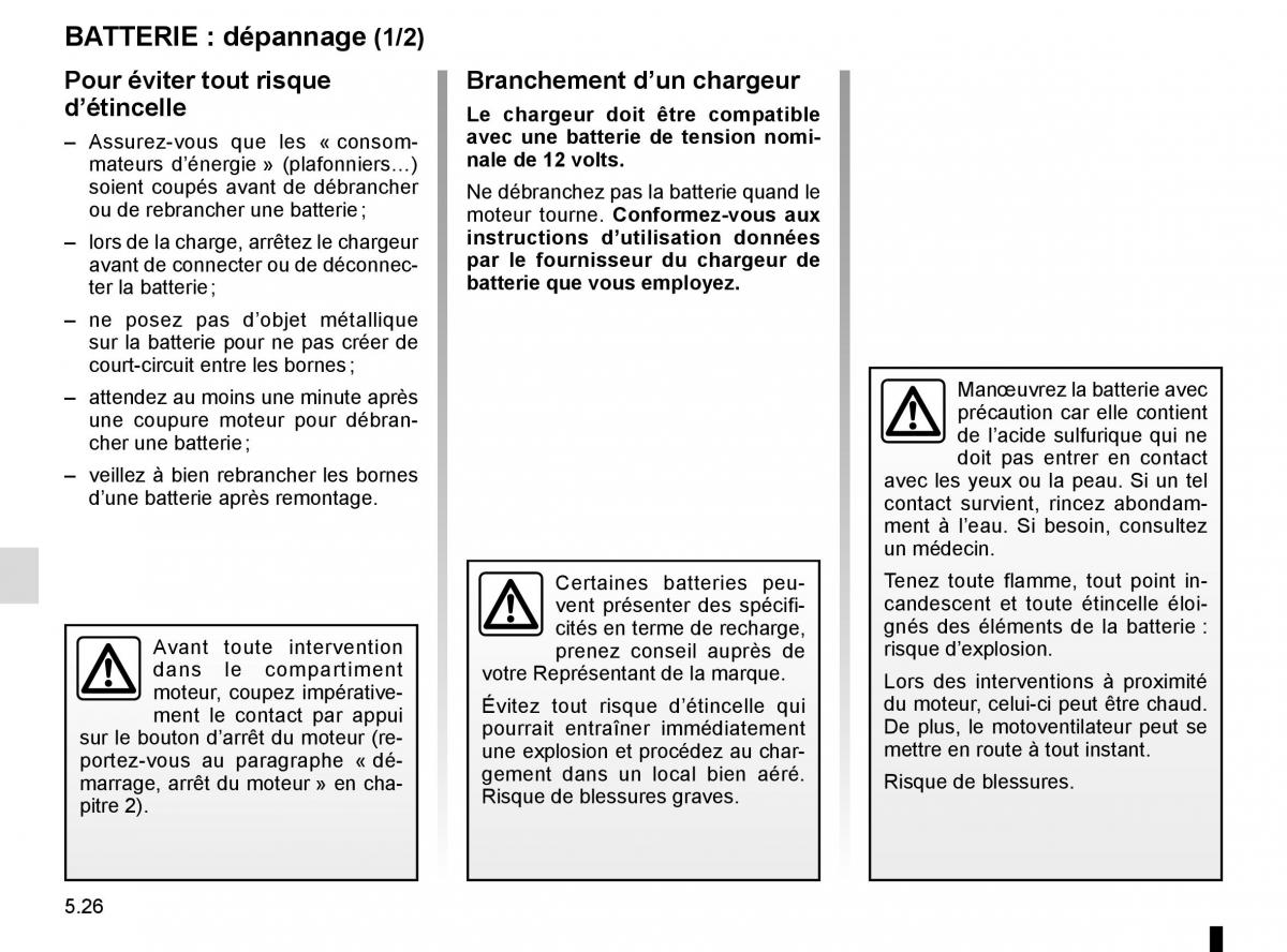 Renault Kadjar owners manual manuel du proprietaire / page 258